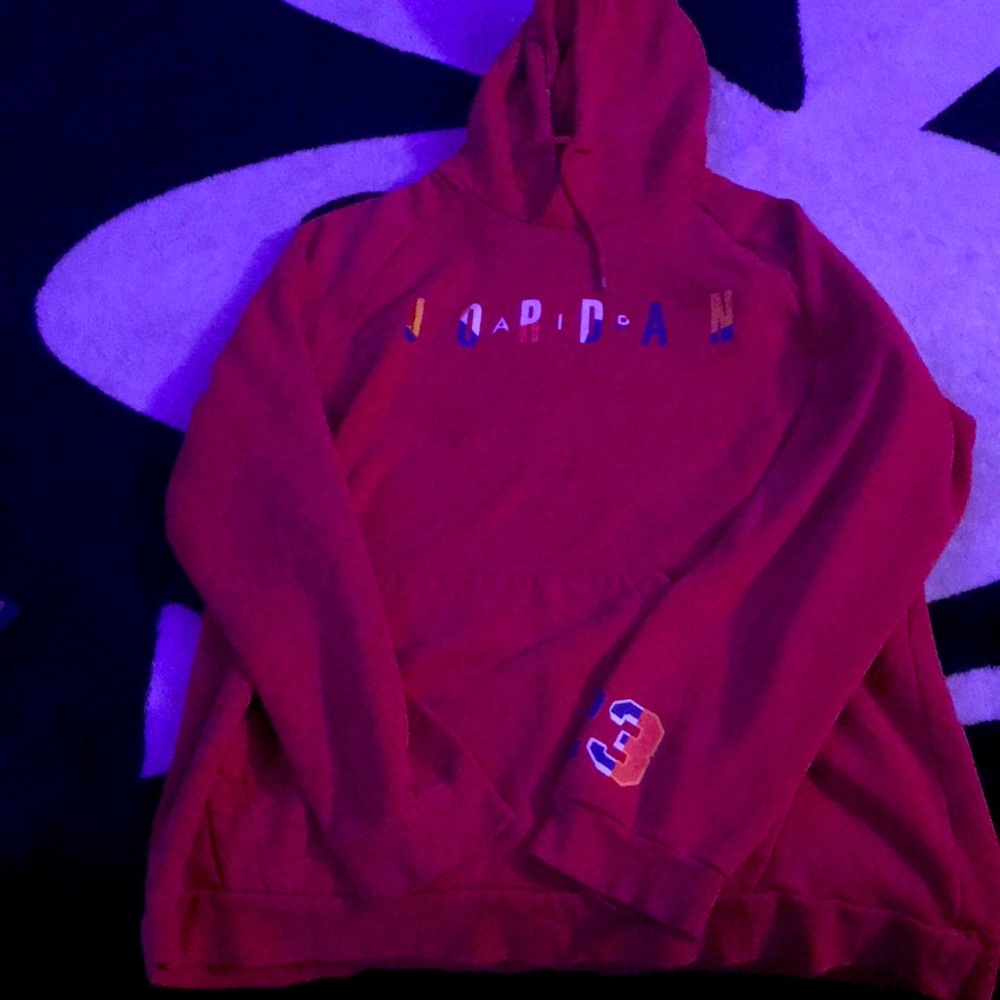 Air jordan red hoodie